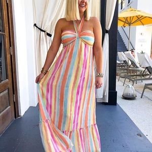 Lulus Striped dress Maxi dress